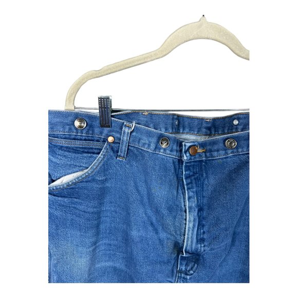 1980s Wrangler Jeans with Suspender Buttons - Picture 3 of 8